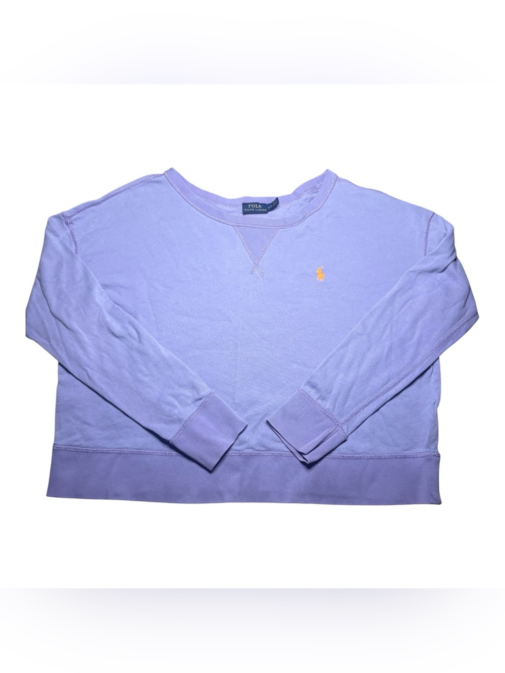 Polo Ralph Lauren Women's Large Lavender Sweatshirt Cotton